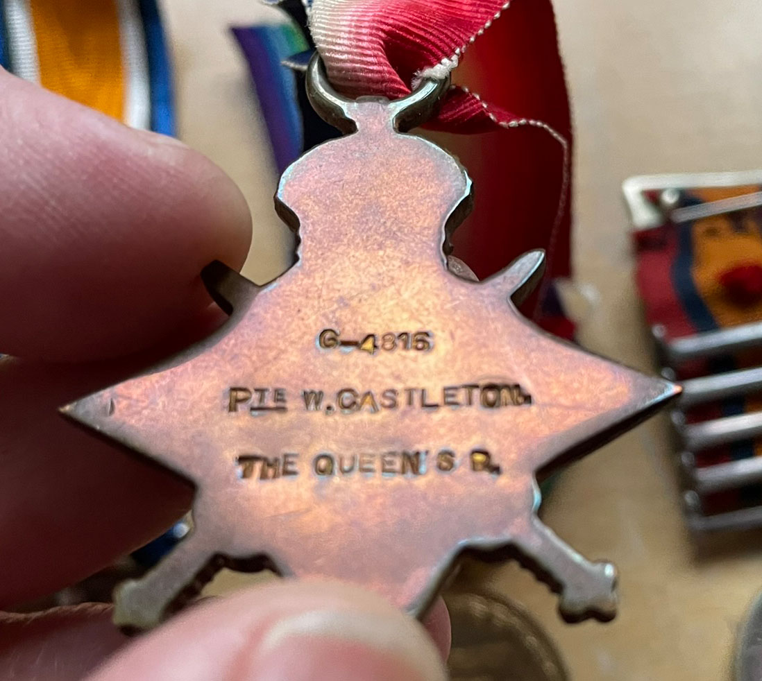 Caselton Medal reverse